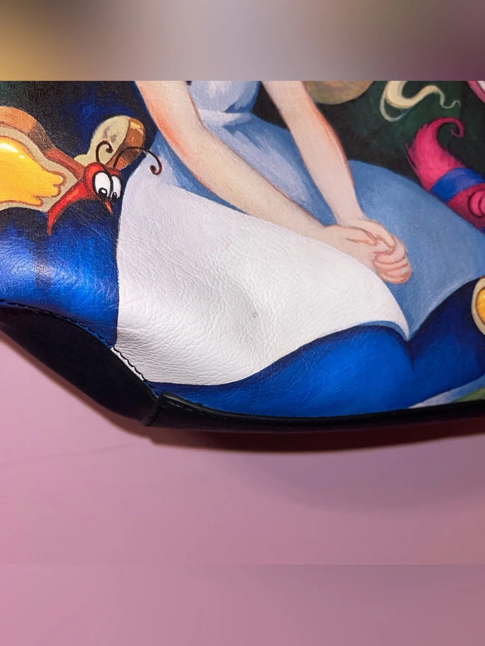 Disney Jasmine Becket Griffith handbag purse tote Alice in wonderland Cheshire